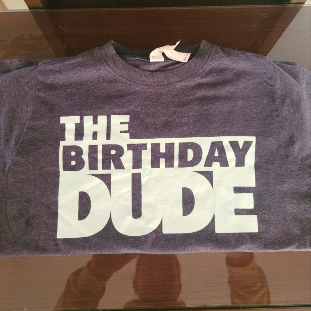 Boys Size 5 Birthday Dude Shirt